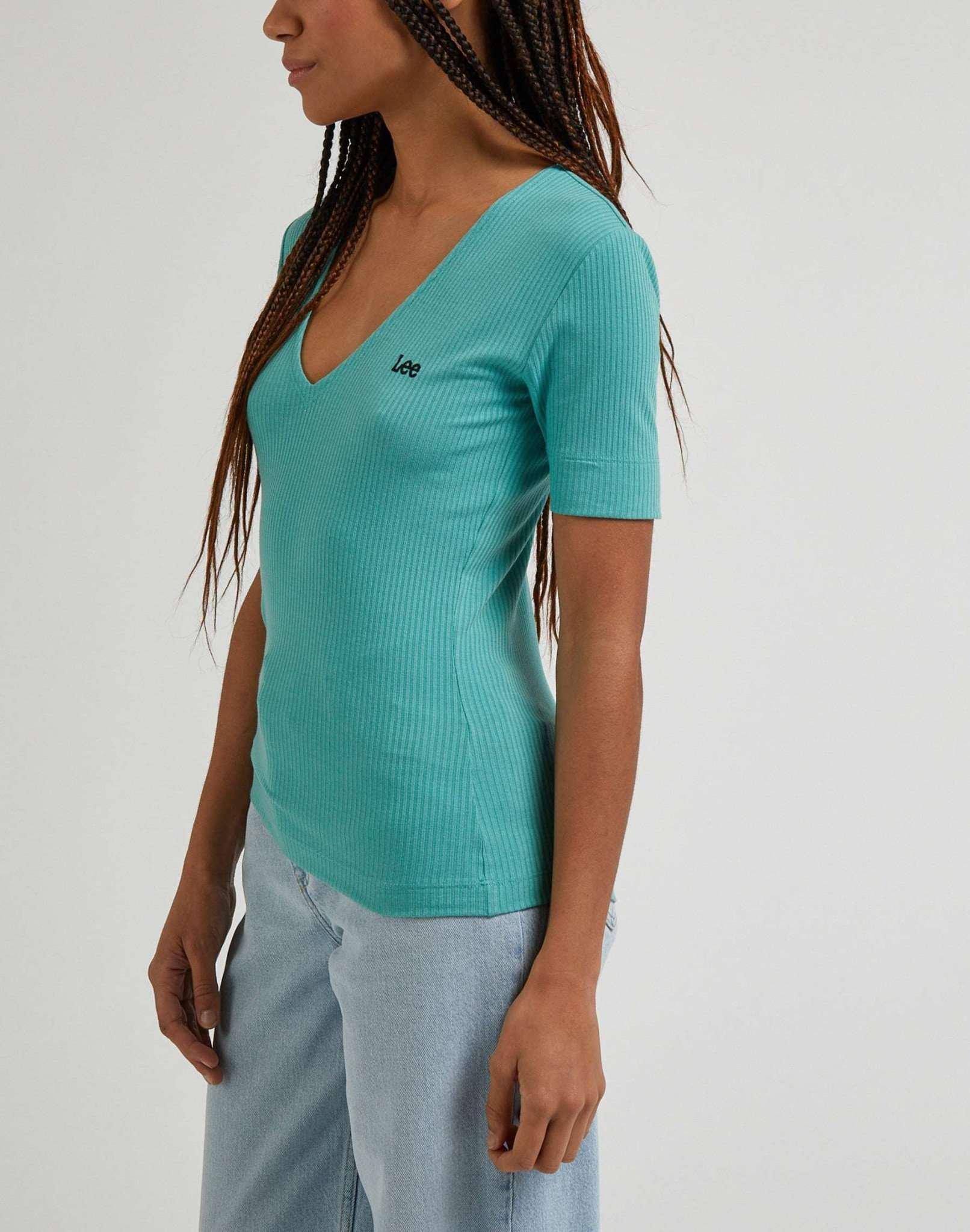 Lee  T-Shirt V Neck Rib 