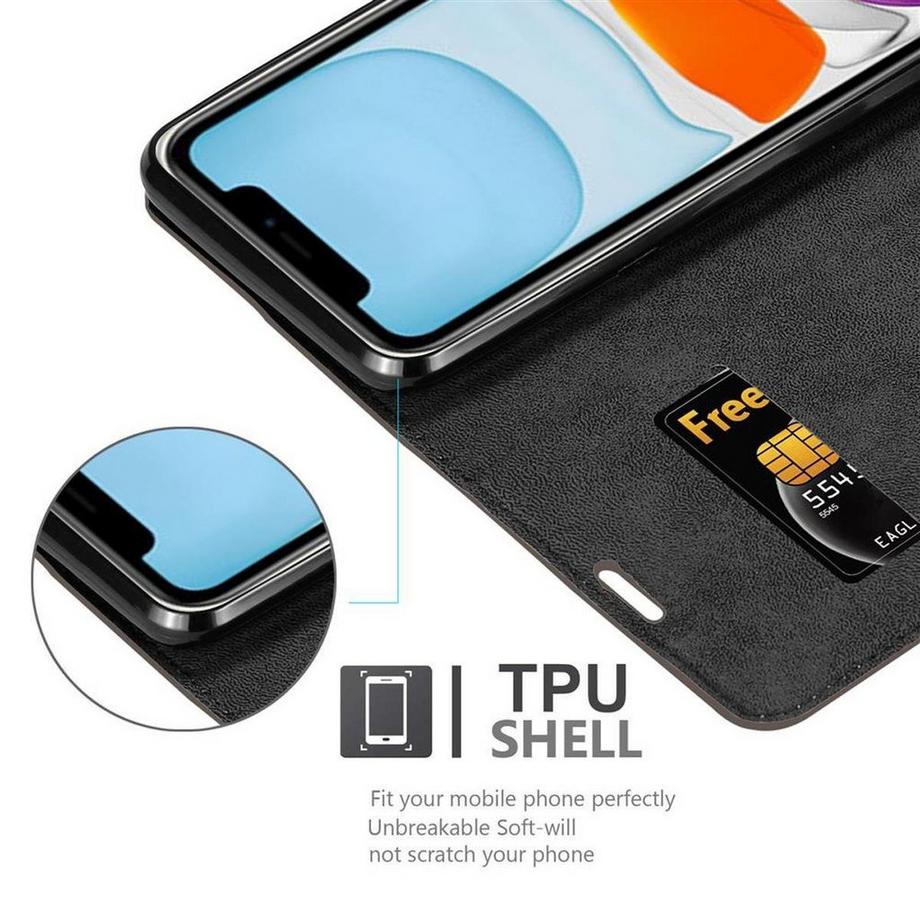 Cadorabo  Hülle für Apple iPhone 12 MINI Magnetverschluss, Kartenfach 