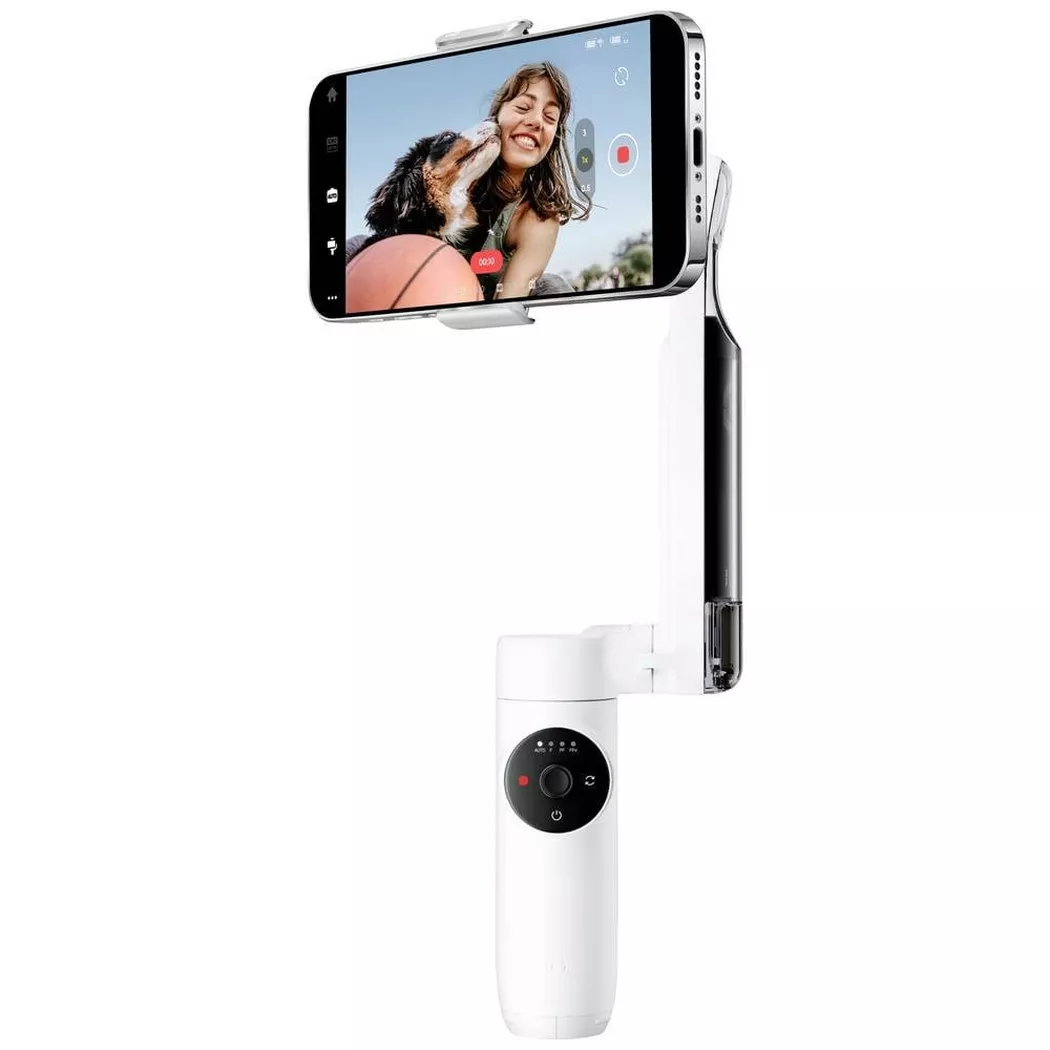 Insta360 - Flow- KI-gesteuerter Smartphone-Gimbal, Weiss, One Size