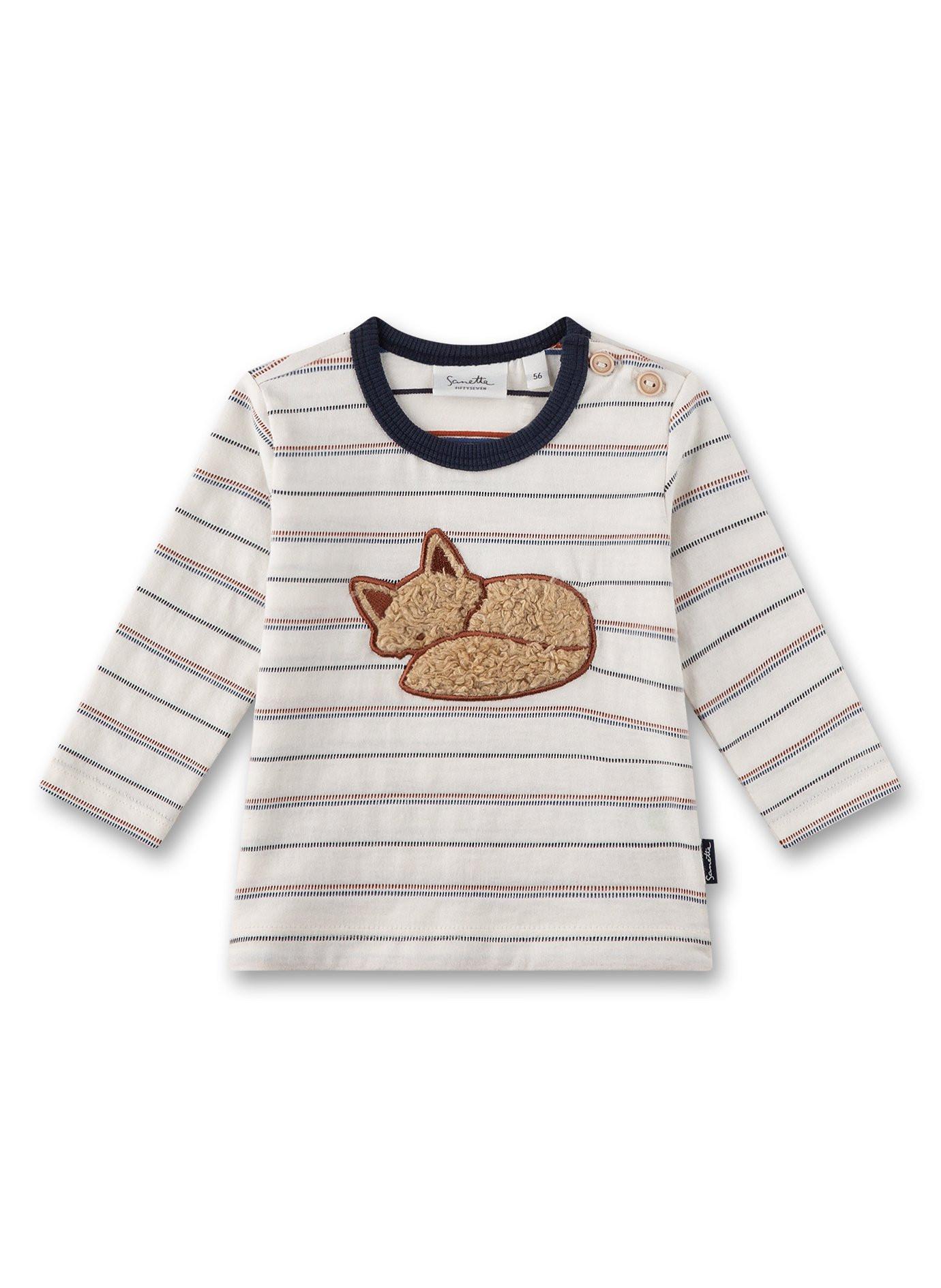 Sanetta Fiftyseven  Baby Jungen Shirt Fuchs Ringel 