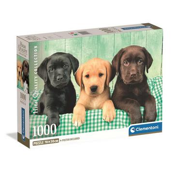 Puzzle Drei Labrador-Welpen (1000Teile)