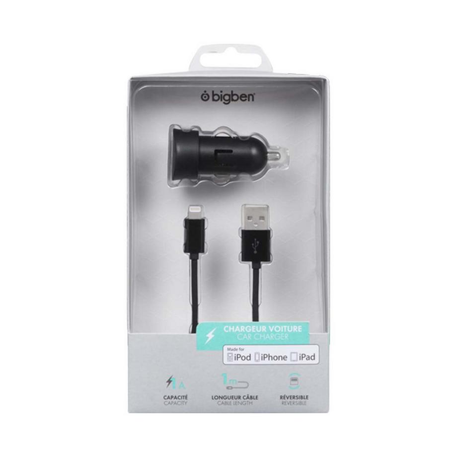 BigBen Connected  Mini Zigarettenanzünder-Ladegerät 1A Lightning Anschluss 
