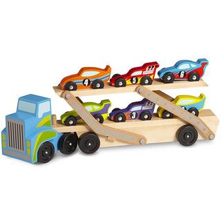 Melissa & Doug  Mega-Rennwagenlaster 