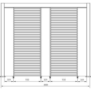 mutoni Gartenpavillon Ocean natur-anthrazit 300x400  