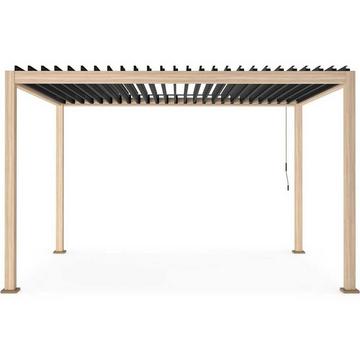 Gartenpavillon Ocean natur-anthrazit 300x400