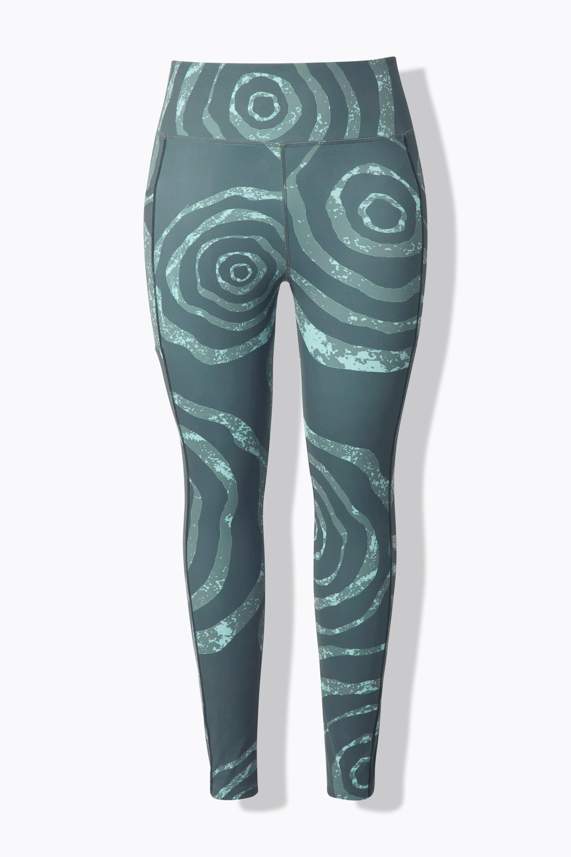 Ulla Popken Leggings sportivi asciugatura rapida con tasche riciclato  