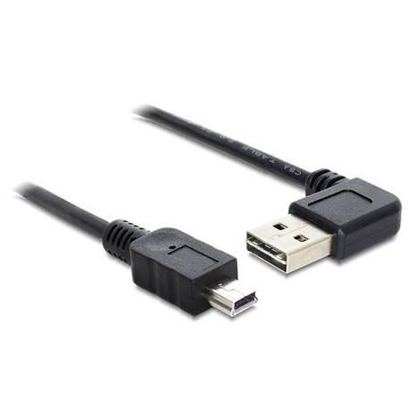 DeLock  5m USB 2.0 A - miniUSB m/m cavo USB USB A Mini-USB A Nero 