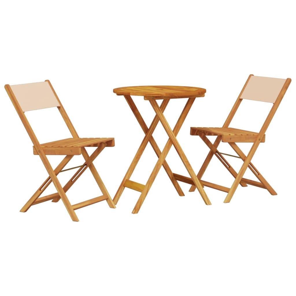 VidaXL Bistro set akazienholz  