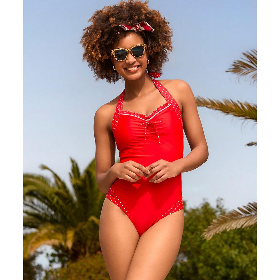 Joe Browns Maillot De Bain Licou À Pois Rétro  