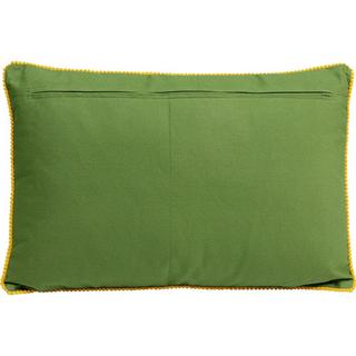 KARE Design Cuscino Fiorista verde 60x40  