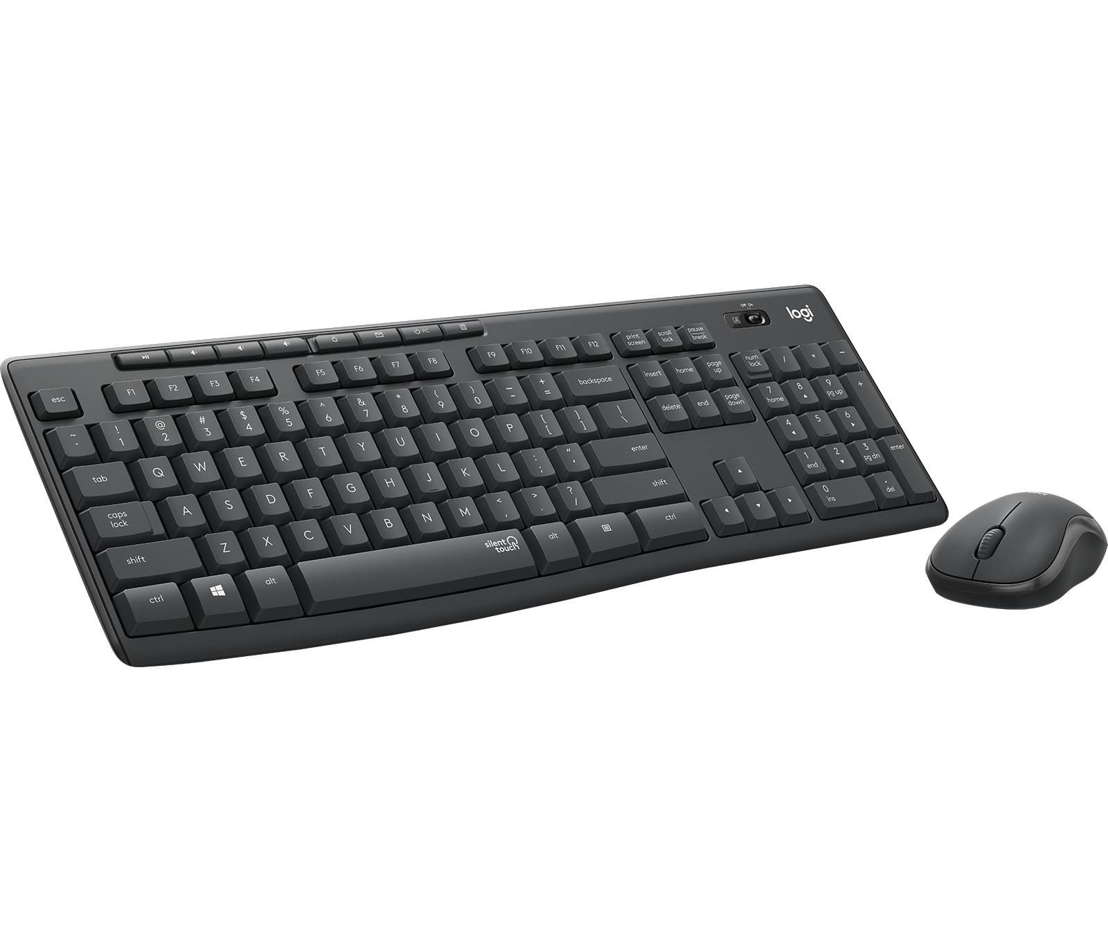 Logitech  Logitech MK295 Silent Wireless Combo – Leise und kabellose Tastatur und Maus 