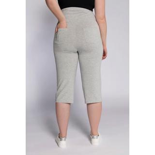 Ulla Popken  Pantaloni Capri pré-maman Bellieva in cotone biologico GOTS con fascia elastica 