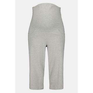 Ulla Popken  Pantaloni Capri pré-maman Bellieva in cotone biologico GOTS con fascia elastica 