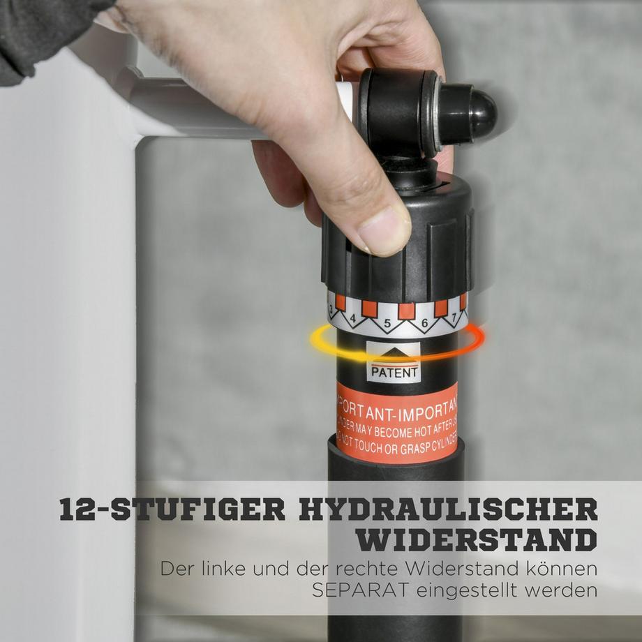 Northio  Stepper Con Maniglia, Cyclette Fitness Con Schermo Lcd, Cyclette Con 12 Livelli Di Resistenza Nero + Argento 80 X 61 X 134 Cm 