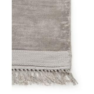 Benuta Tapis en viscose Pearl Gris clair  