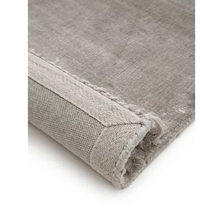 Benuta Tapis en viscose Pearl Gris clair  