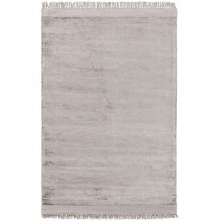 Benuta Tapis en viscose Pearl Gris clair  