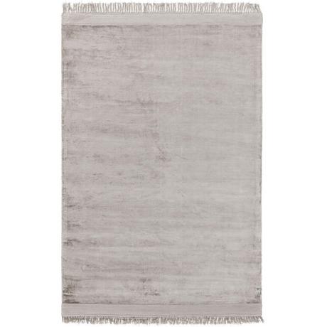 Benuta Tapis en viscose Pearl Gris clair  