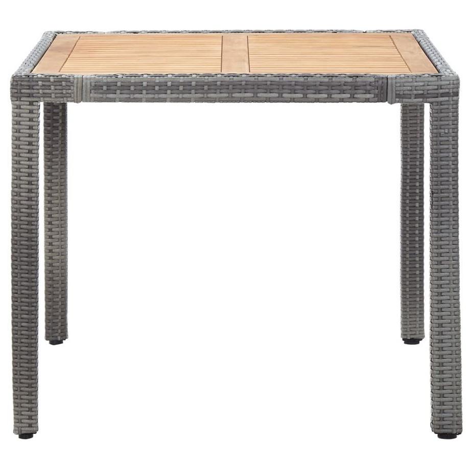 VidaXL Ensemble de salle à manger de jardin rotin synthétique  