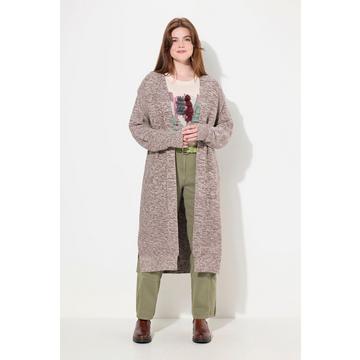 Cardigan lungo e aperto con cotone biologico