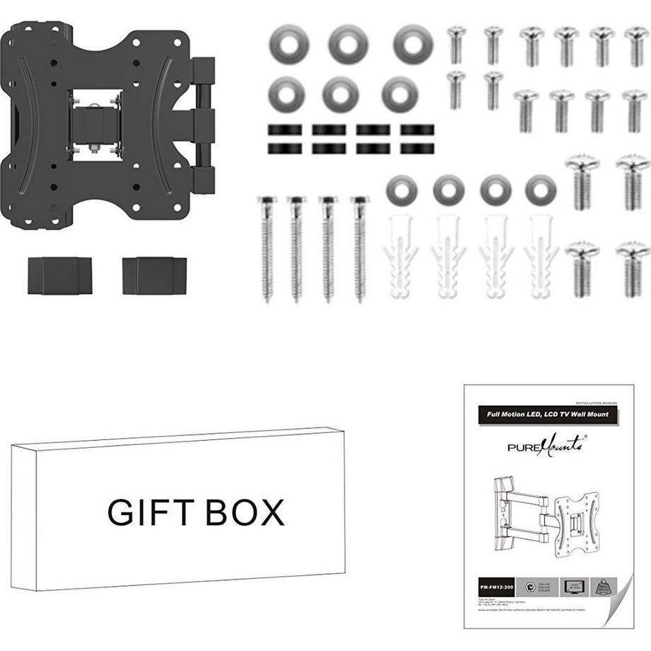 PureMounts  Wandhalterung PM-FM12-200 