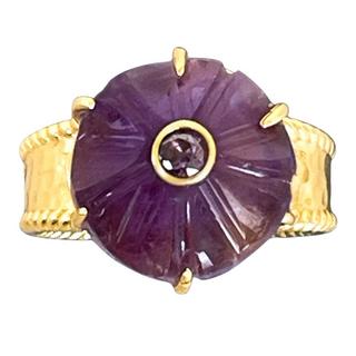 Steinkult  Ring Halbedelsteine Amethyst "Noelia" 