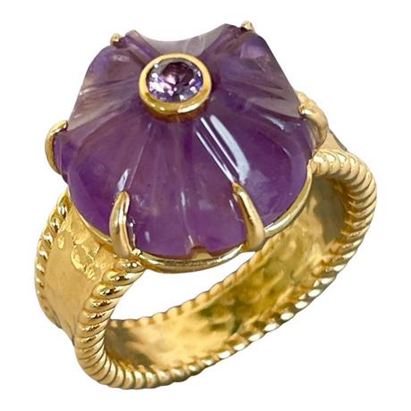 Steinkult  Ring Halbedelsteine Amethyst "Noelia" 