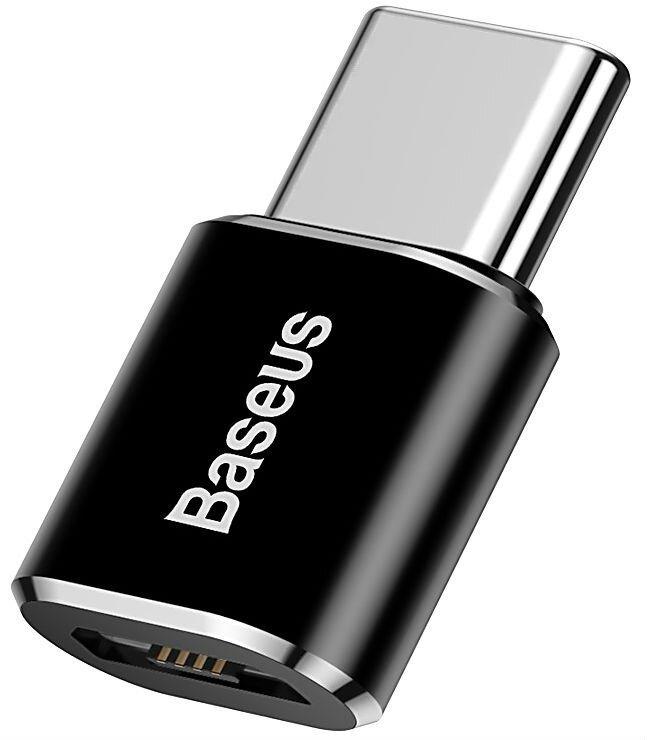 Baseus  Baseus ABMU24ABK changeur de genre de câble microUSB Type C Noir, Argent 