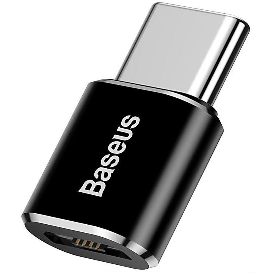 Baseus  Baseus ABMU24ABK Kabeladapter microUSB Typ C Schwarz, Silber 