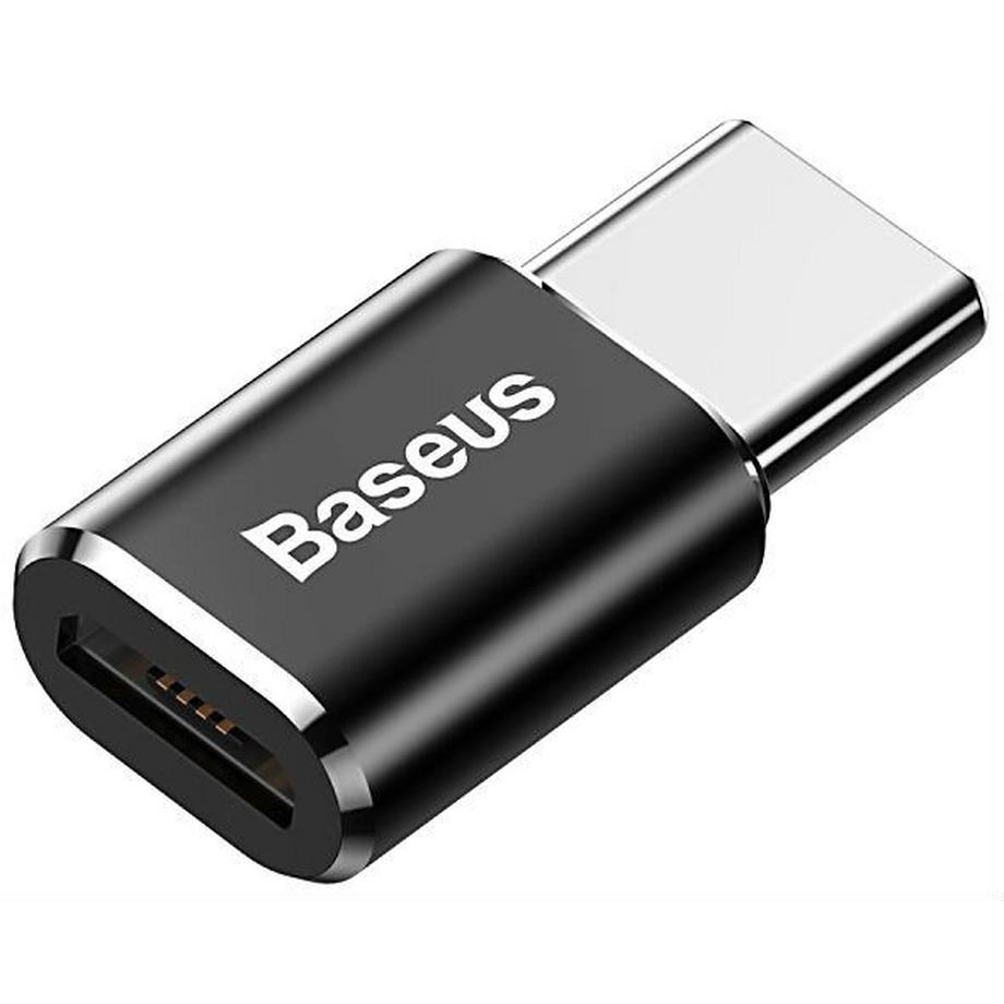 Baseus  Baseus ABMU24ABK Kabeladapter microUSB Typ C Schwarz, Silber 