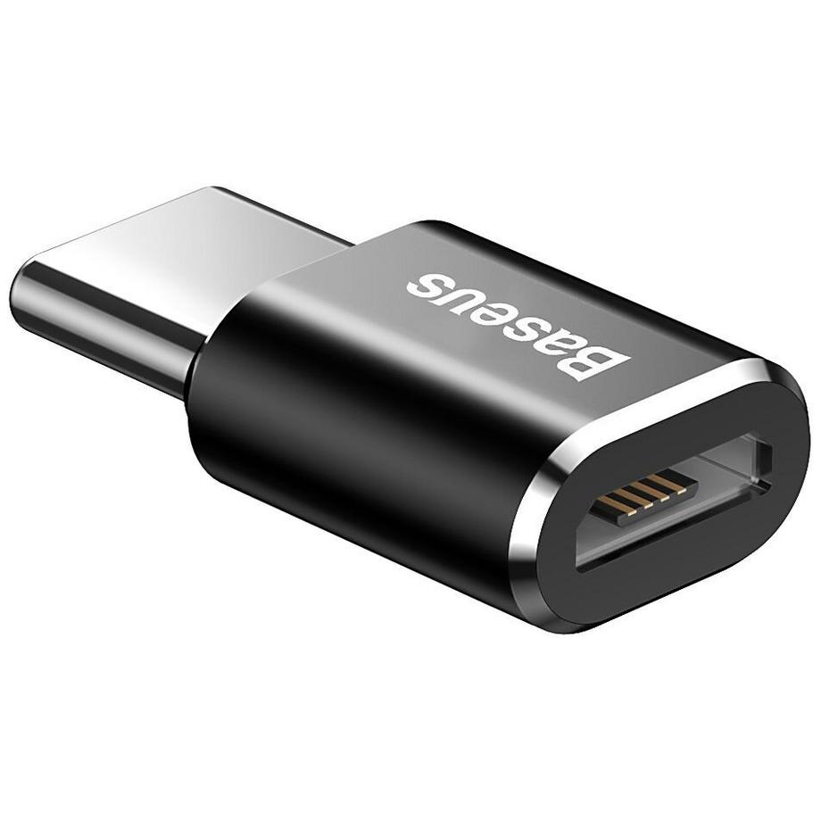 Baseus  Baseus ABMU24ABK Kabeladapter microUSB Typ C Schwarz, Silber 