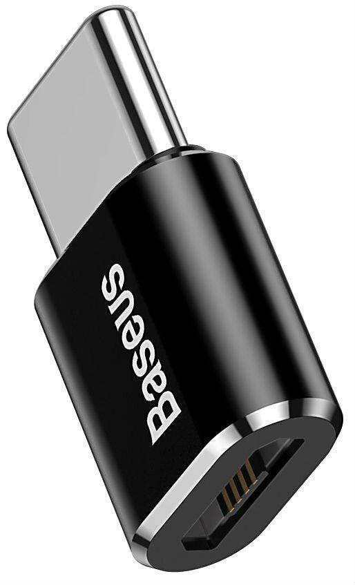 Baseus  Baseus ABMU24ABK changeur de genre de câble microUSB Type C Noir, Argent 