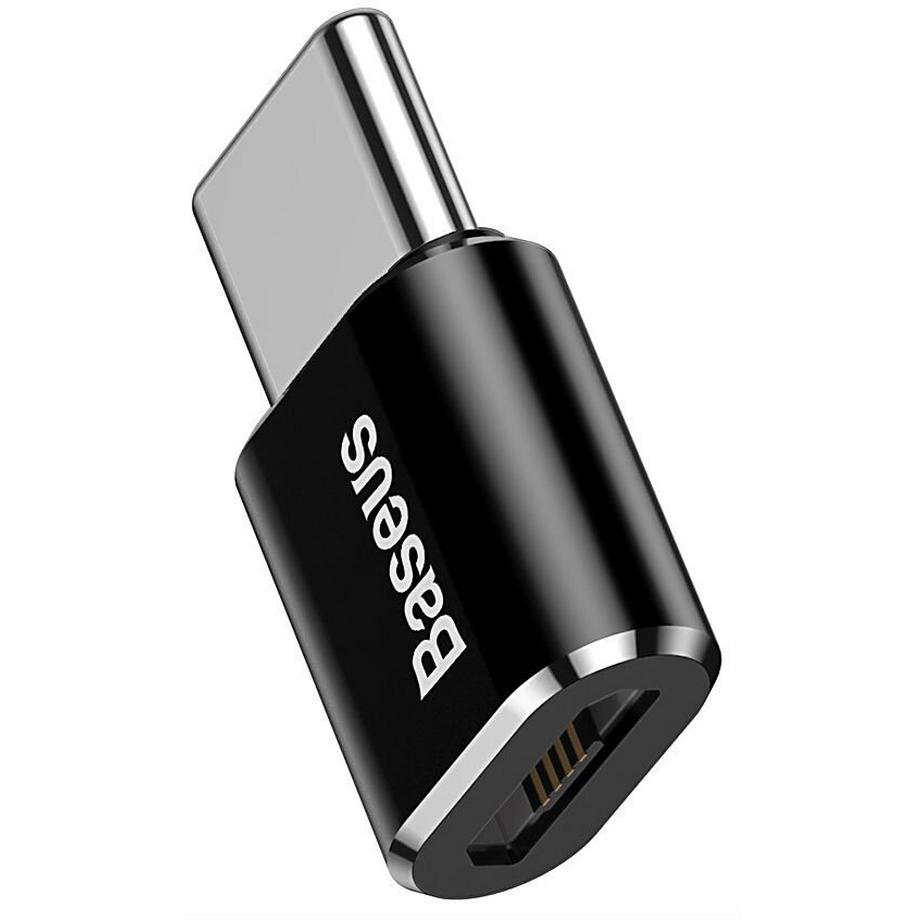 Baseus  Baseus ABMU24ABK Kabeladapter microUSB Typ C Schwarz, Silber 
