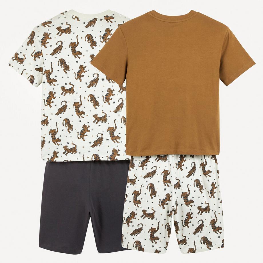 La Redoute Collections  2er-Pack Kurzpyjamas mit Tigermotiven 
