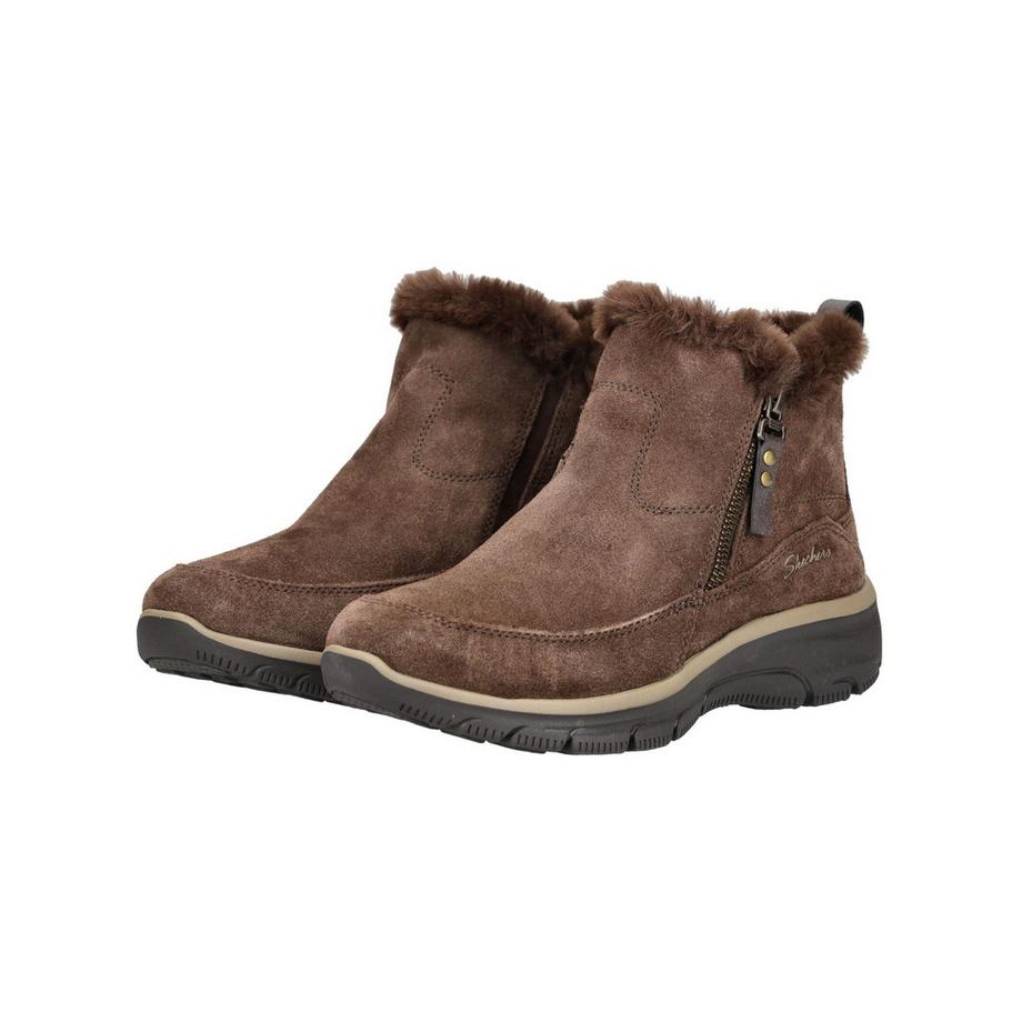 SKECHERS Bottine avec bordure en fausse fourrure  