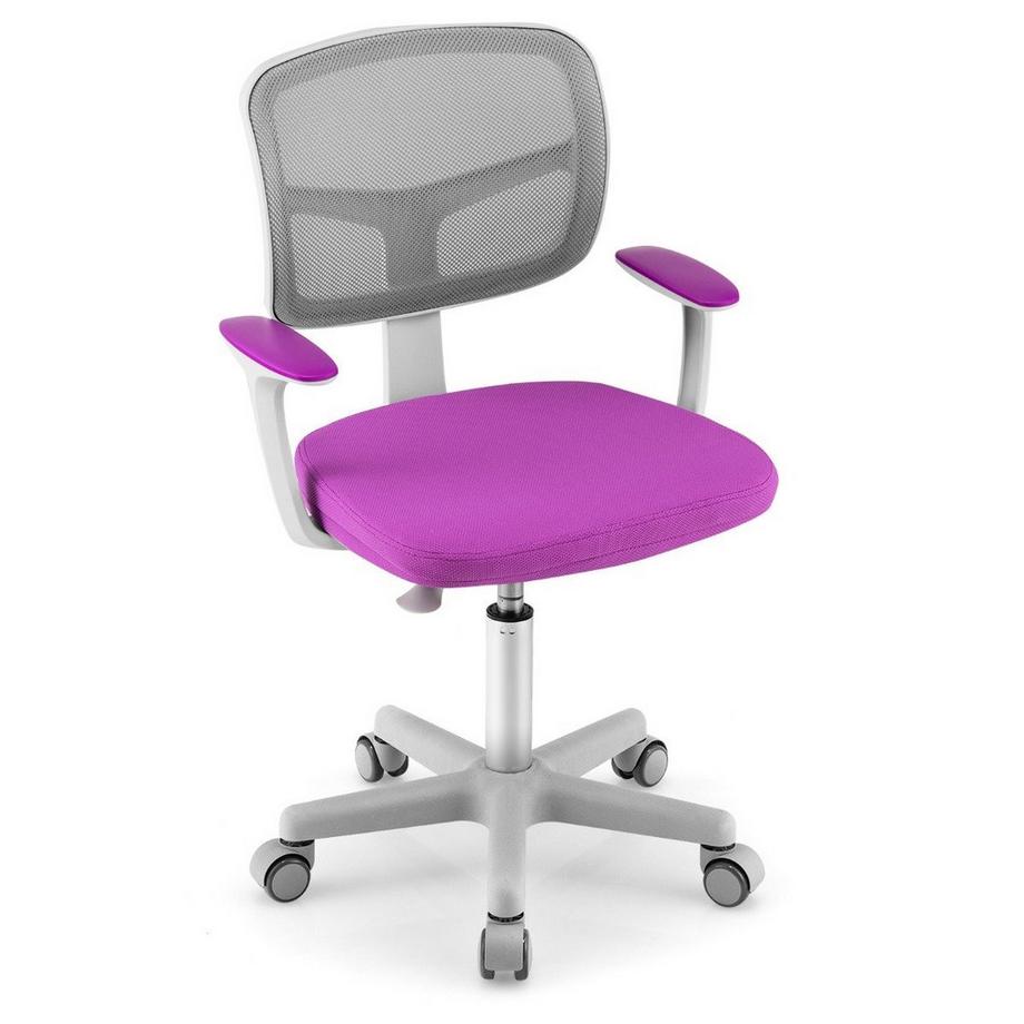 Sedia da scrivania per bambini Sedia da computer per bambini con altezza regolabile Verde Viola