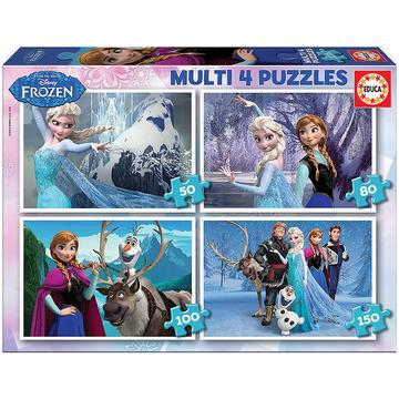 Puzzle 4in1 Disney Frozen (50/80/100/150)