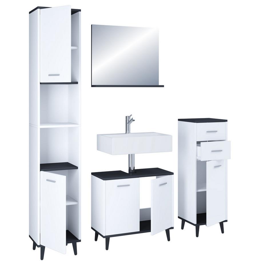 VCM 4 pcs. Meuble de salle de bain  Landos  