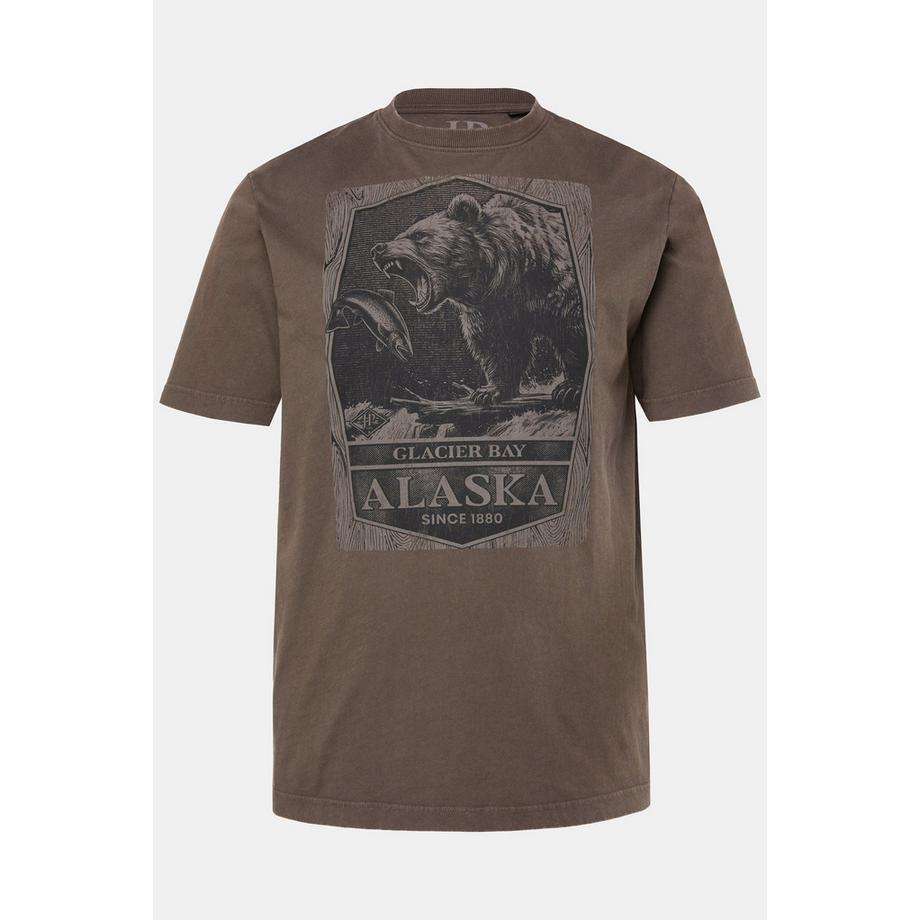 JP1880 T-shirt Manches Courtes Imprimé Poitrine Style Vintage  