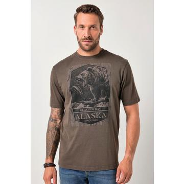 T-shirt manches courtes et imprimé sur la poitrine, style vintage – jusqu'au 8 XL