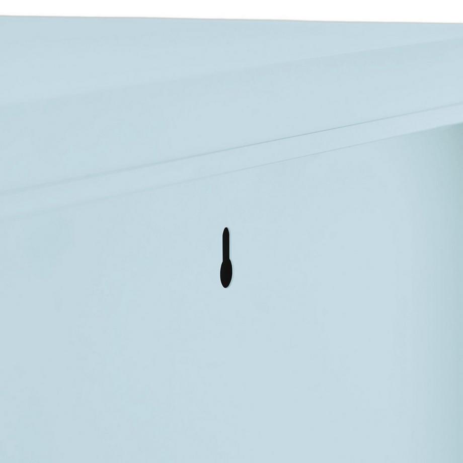 Tectake Metallvitrine Baker Glastüren mit Magnetverschluss verstellbare Zwischenböden  