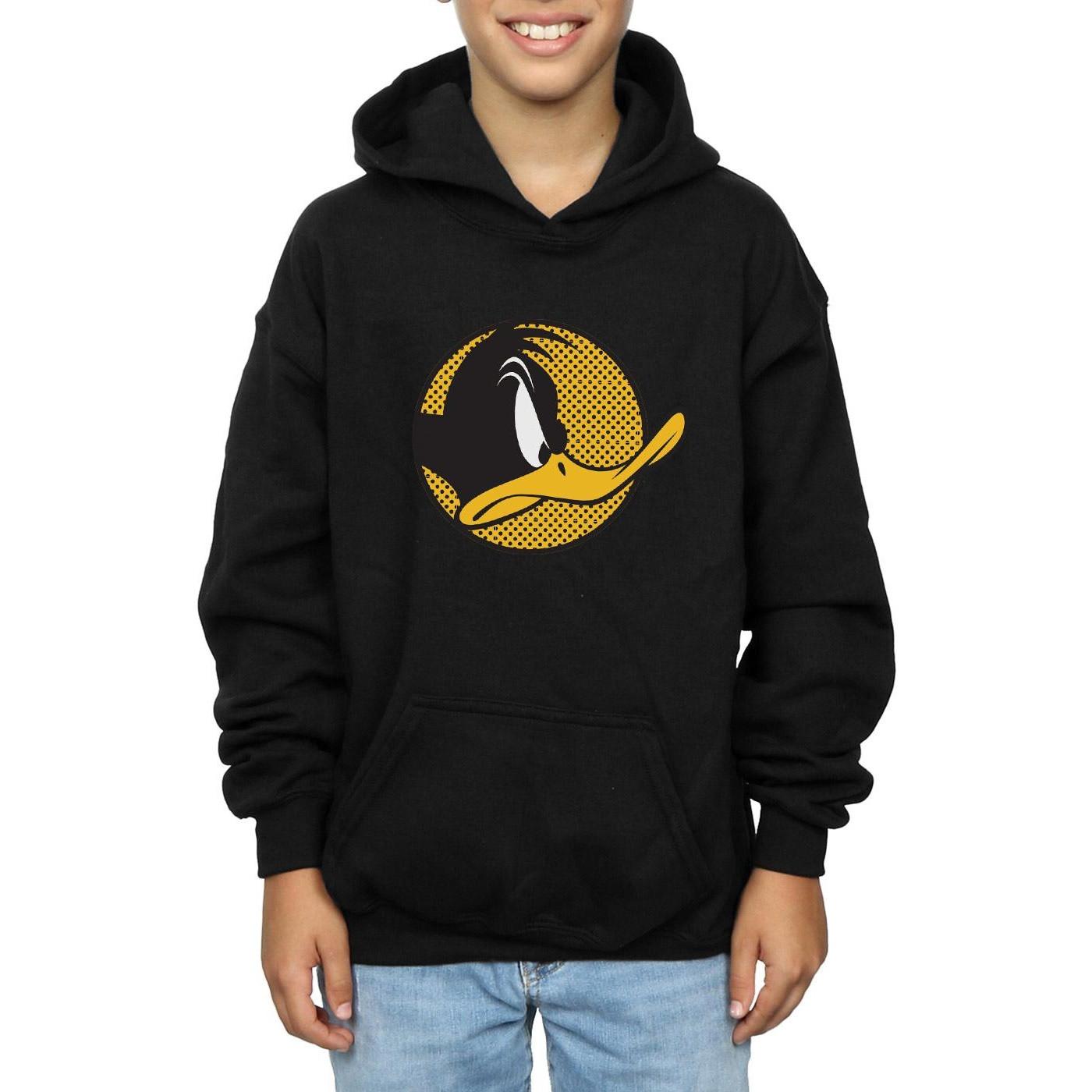 LOONEY TUNES  Sweat à capuche DAFFY DUCK DOTTED PROFILE 