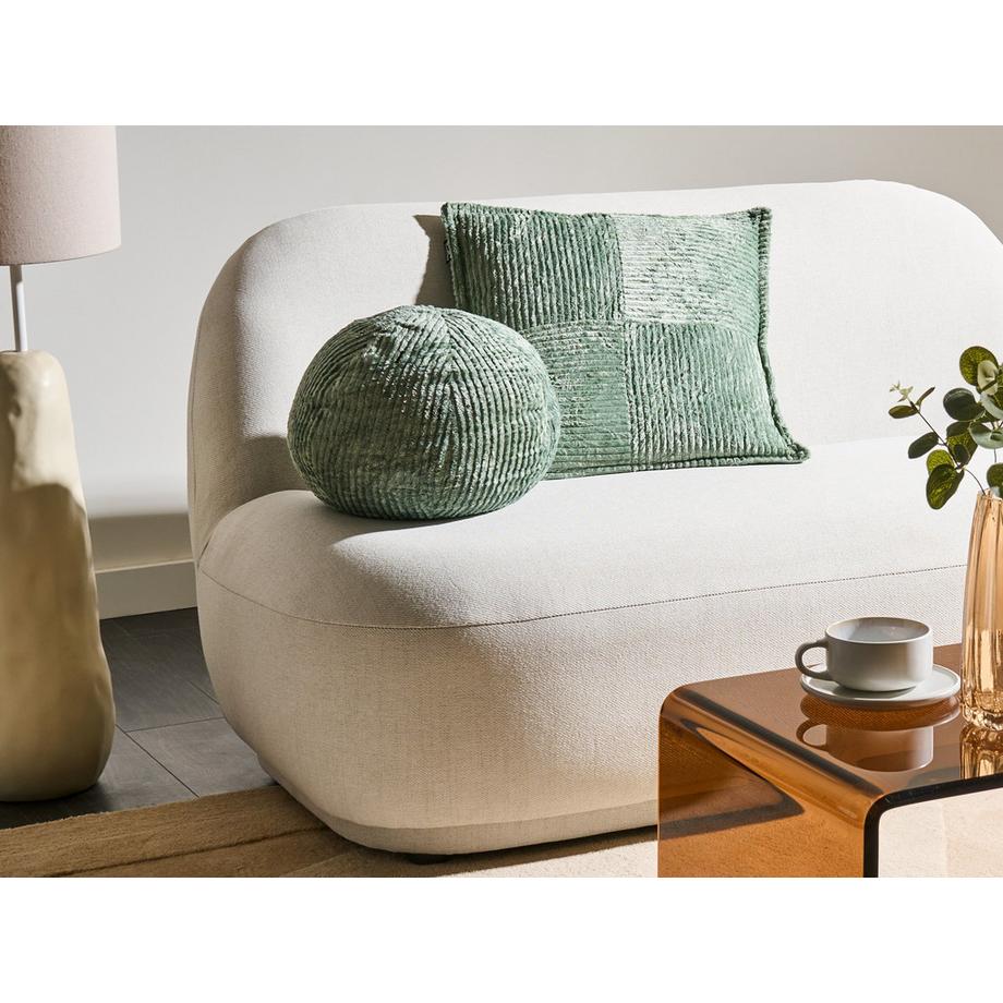 Beliani Dekokissen 2er Set aus Cord Minimalistisch MARANTA  