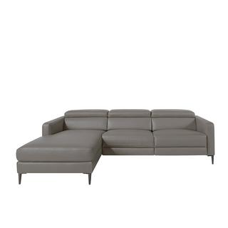 ANGEL CERDA Graues Lederecksofa mit Relax  