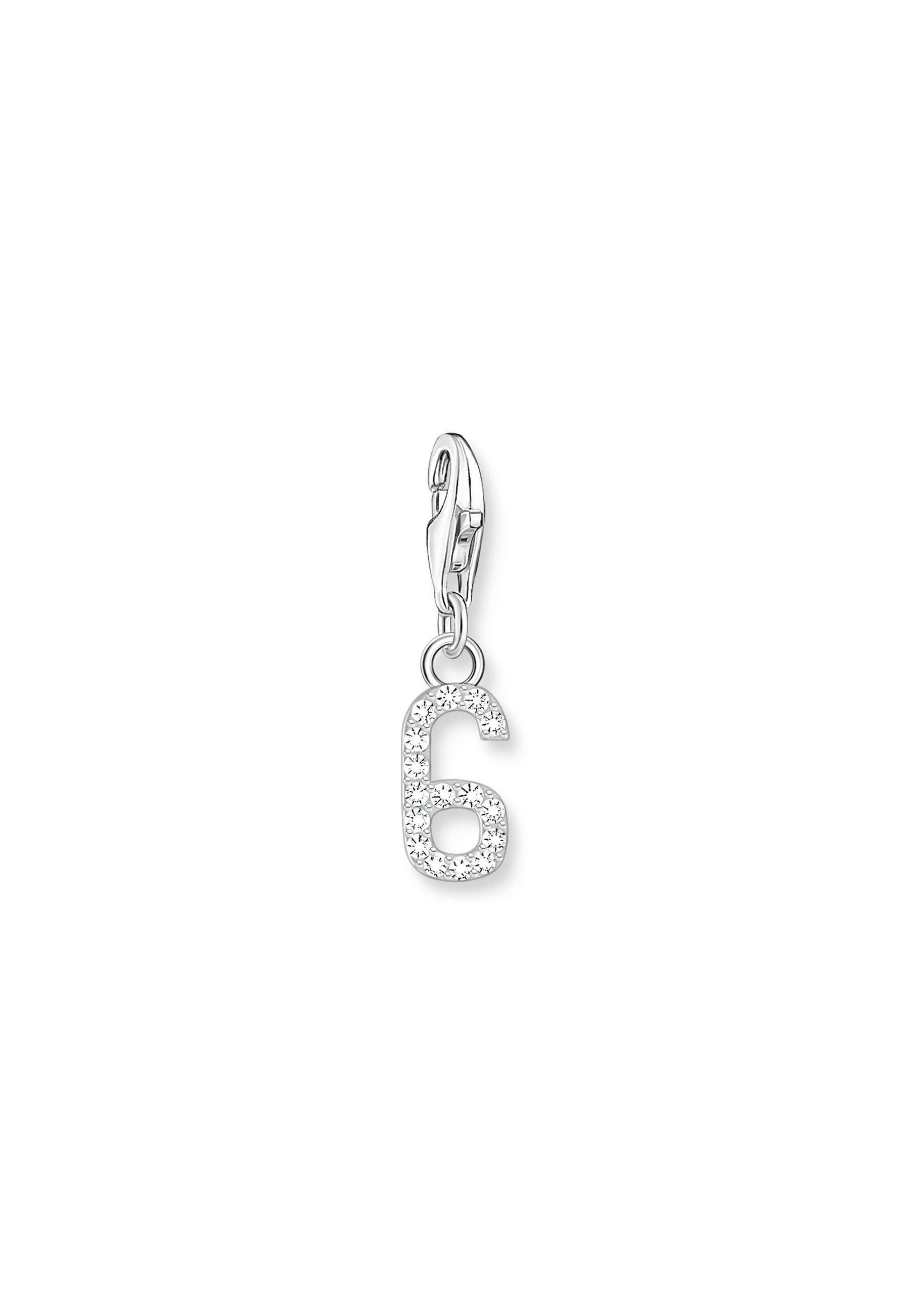 Thomas Sabo  Charm-Anhänger Nummer "6" Zirkonia 