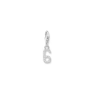 Thomas Sabo  Pendentif Charm Number "6" Zirconia 