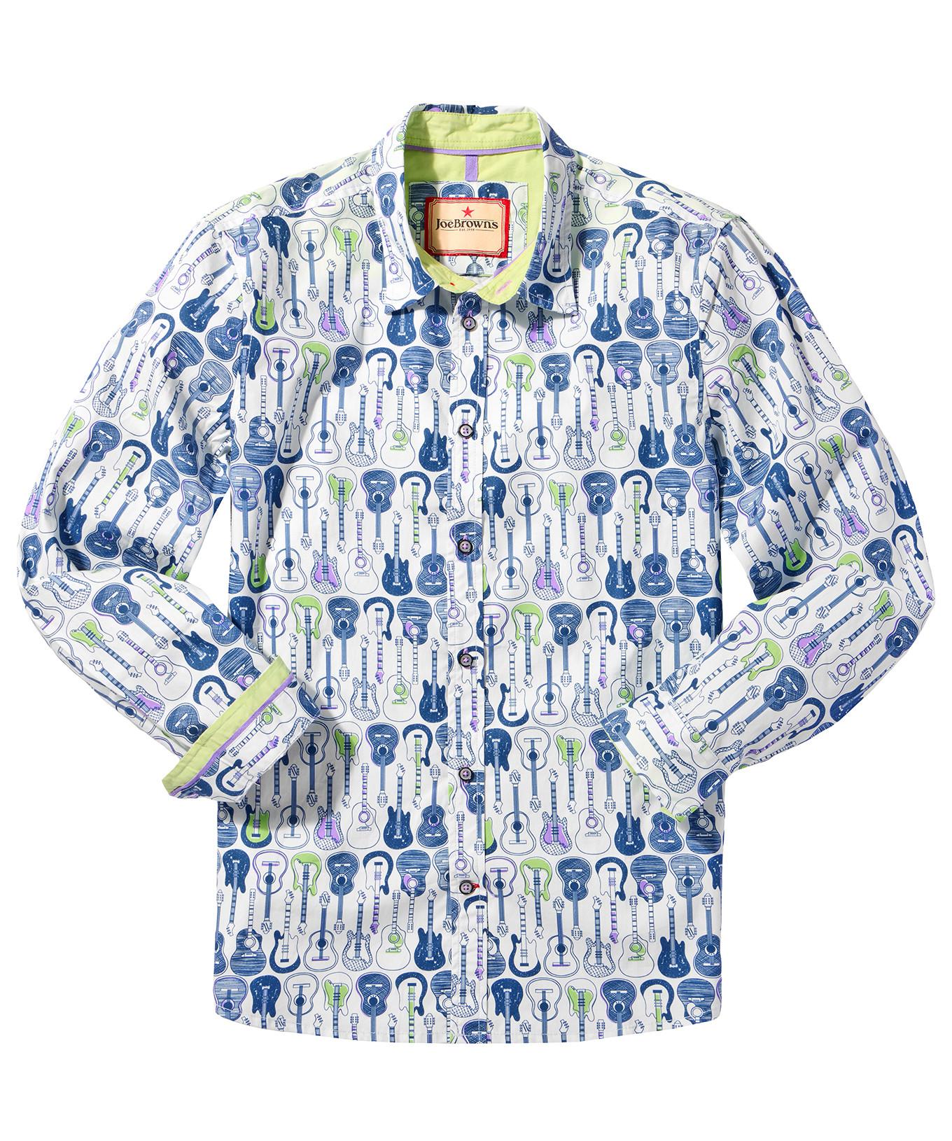 Joe Browns Camicia Maniche Lunghe Fantasia Chitarra  