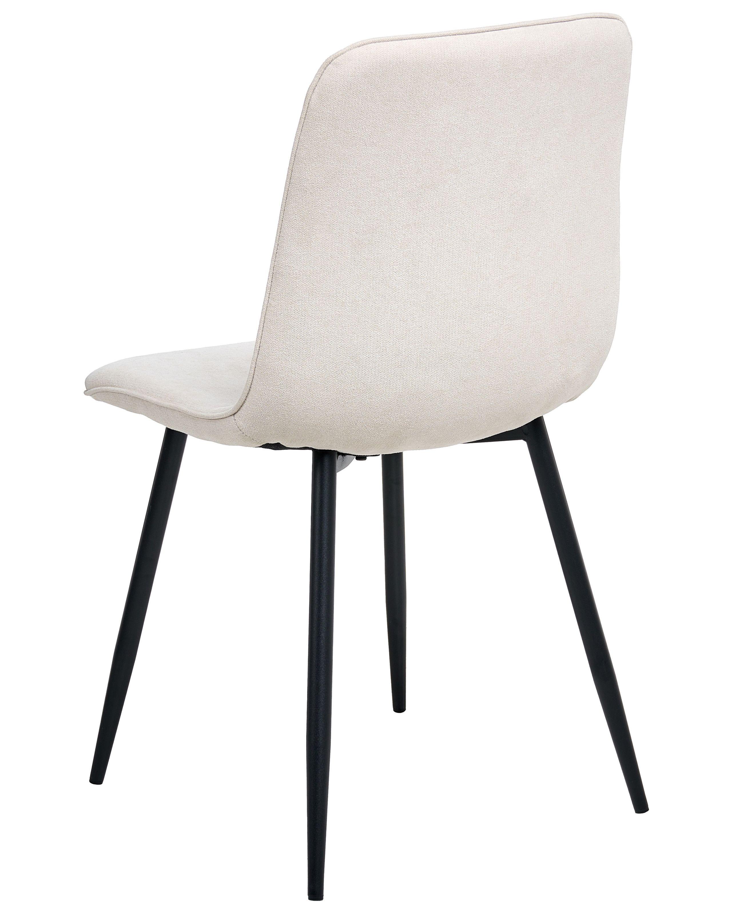 Beliani Set di 4 sedie da pranzo en Tessuto Moderno TUSCOLA  