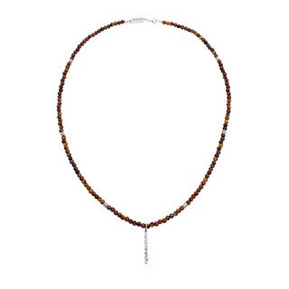 Kuzzoi  Collier Tigerauge Perlen Bead Barren 925 Silber 