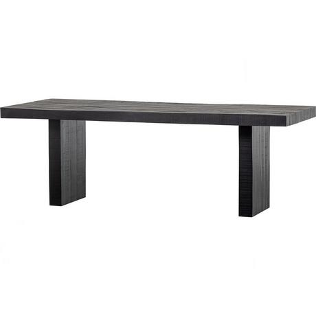 mutoni Table à manger Bal Mango noir 220x90  